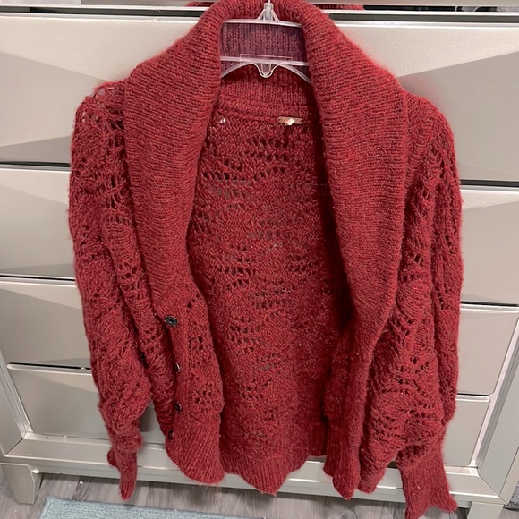 Free People Sweaters - Free people small burnt orange cardigan